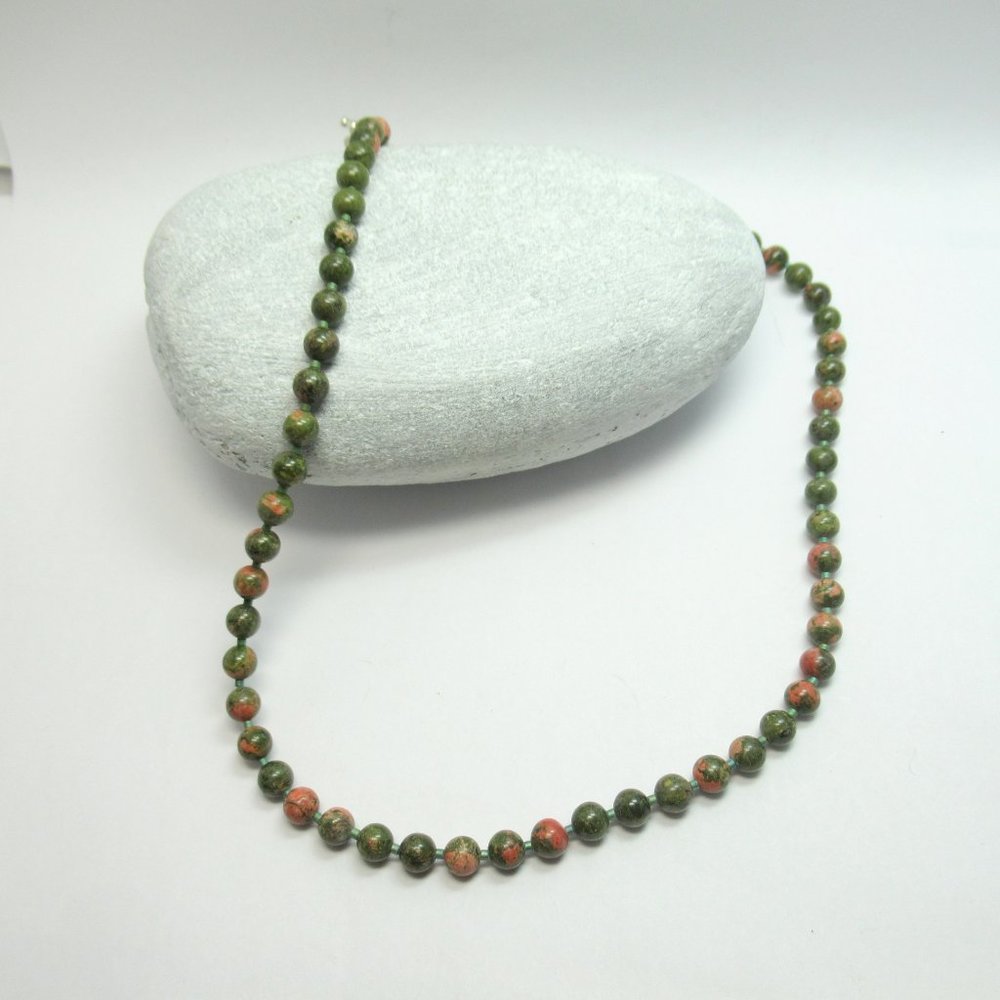 Unakite Bead necklace